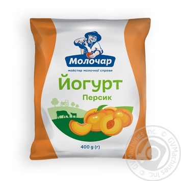 Йогурт Молочар Персик 1% 400г купить, цены на МегаМаркет - фото 1