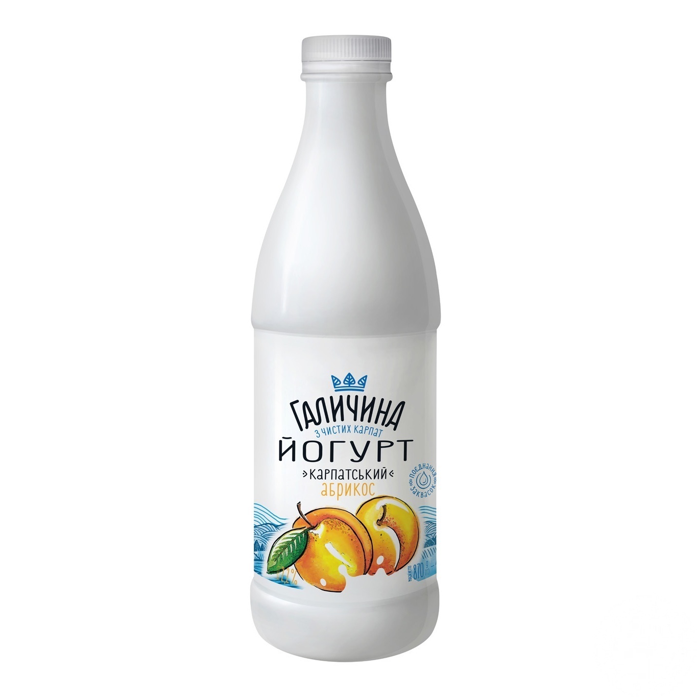 

Йогурт Галичина абрикос 2,2% 870г