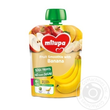 Пюре фруктовое Milupa Яблоко и Банан для детей с 6 месяцев 80г купить, цены на МегаМаркет - фото 1