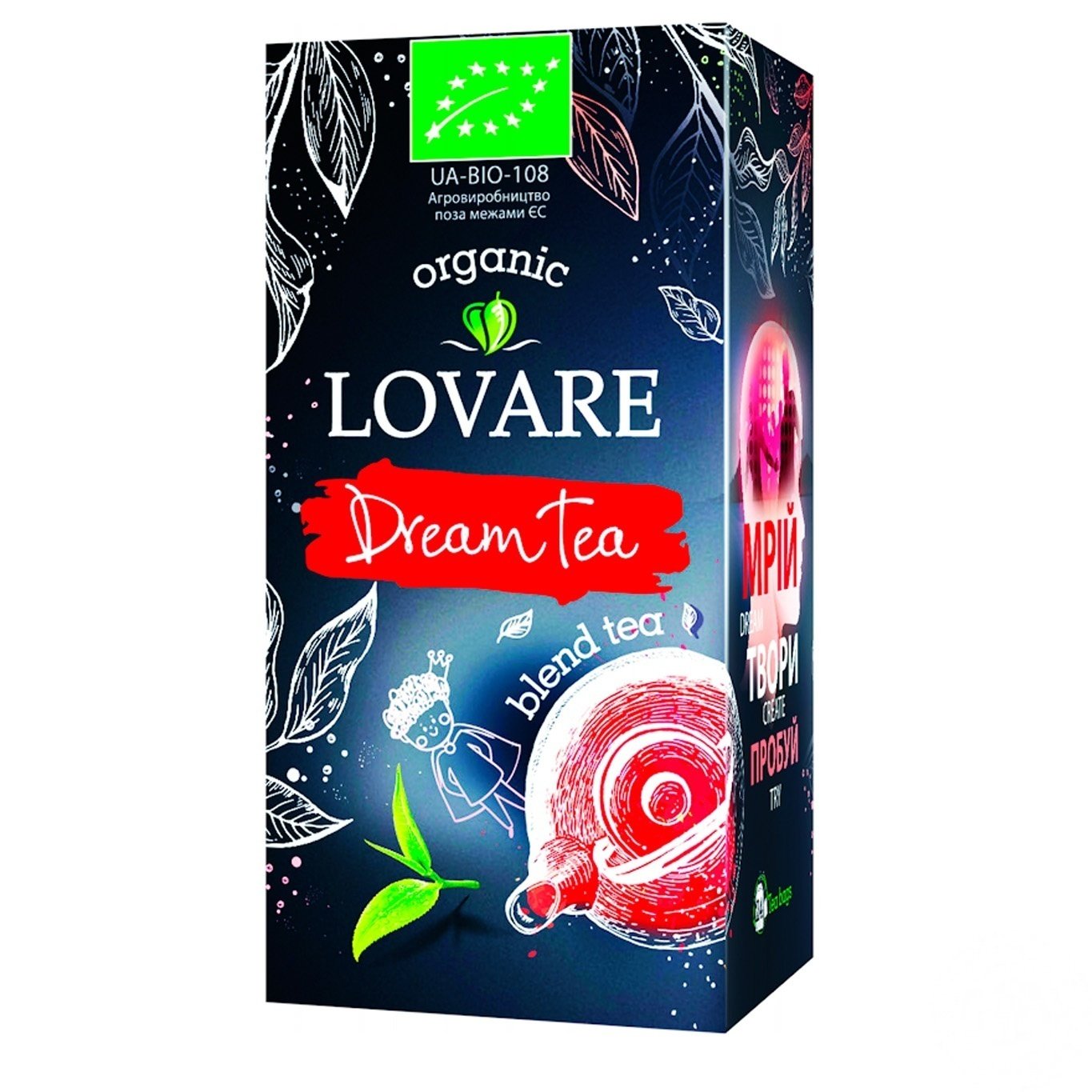 

Чай Lovare Dream Tea Organic черный и зеленый 1,5 г x 24шт