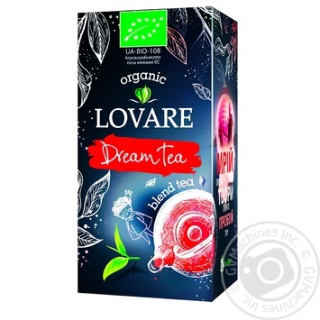 Чай Lovare Dream Tea Organic черный и зеленый 1,5 г x 24шт - купить, цены на NOVUS - фото 1