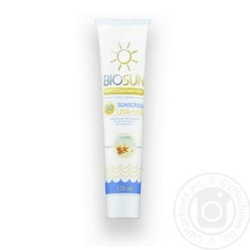 Крем BioSun солнцезащитный SPF30 120мл купить, цены на МегаМаркет - фото 1