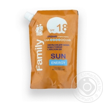 Емульсія для загара с маслом Ши SPF 18 дойпак 400мл х12 купить, цены на МегаМаркет - фото 1