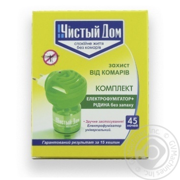 Рідина від комарів Чистий Дім 45 ночей