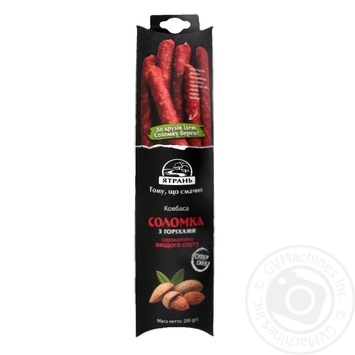 Sausage Yatran with nuts raw smoked 200g - buy, prices for MegaMarket - photo 2