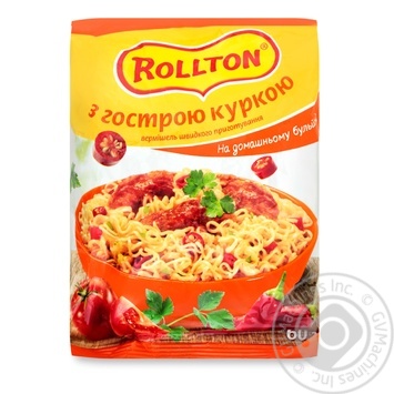 Rollton quick cooking with chicken pasta 60g - buy, prices for MegaMarket - photo 1