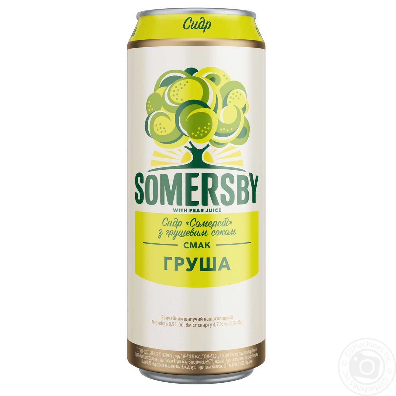 

Сидр Somersby с грушевым соком 4.7% 0,5л