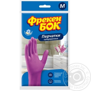 Перчатки Фрекен Бок для господарських робіт середній розмір М купити, ціни на МегаМаркет - фото 1