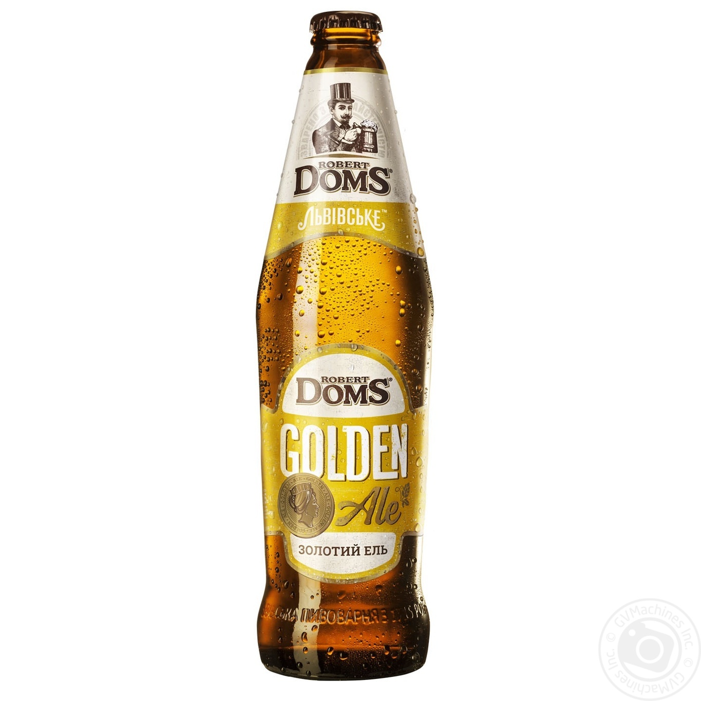 

Пиво Львовское Robert Doms Golden Ale светлое пастеризованное 5,2% 0,5л