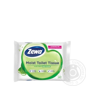 Папір туалетний вологий Zewa Aloe Vera 42шт х8 купить, цены на МегаМаркет - фото 3