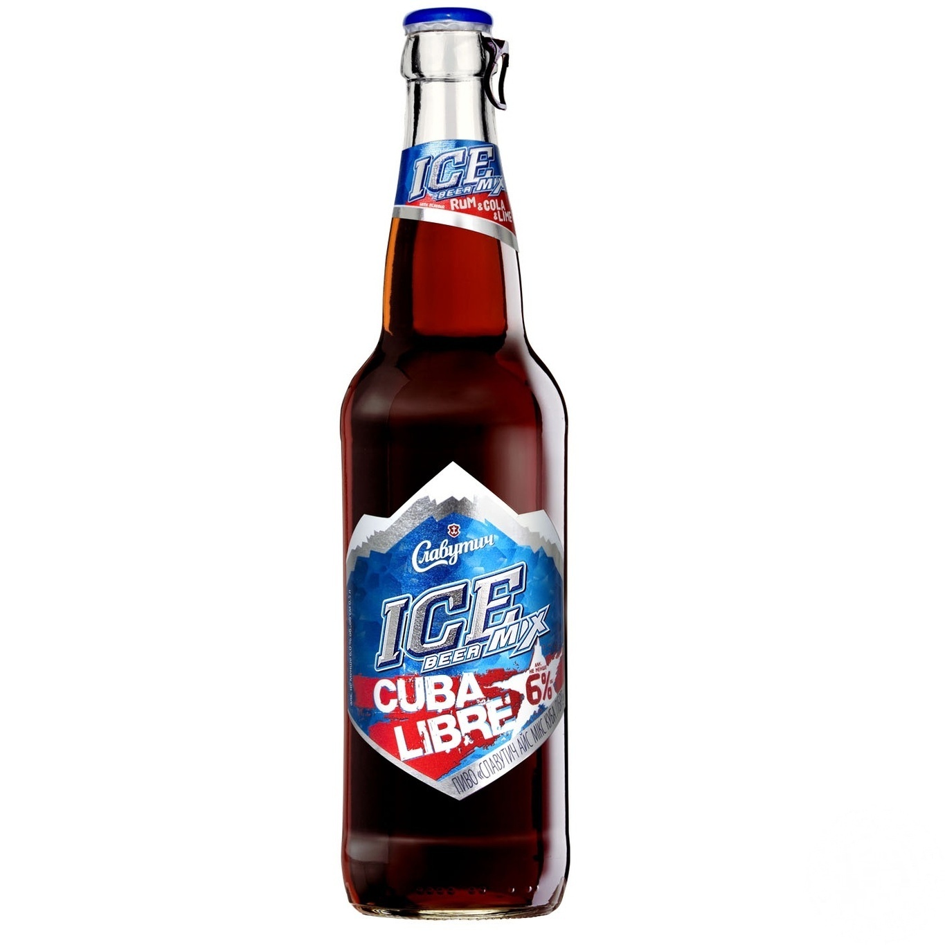 

Пиво Славутич Ice Mix Cuba Libre тёмное специальное пастеризованное 6% 0,5л