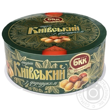 Торт БКК Киевский с фундуком 850г купить, цены на МегаМаркет - фото 1