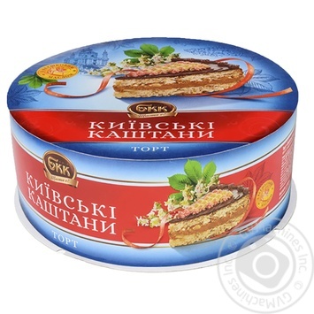 Торт БКК Киевские каштаны 450г - купить, цены на ULTRAMARKET - фото 3