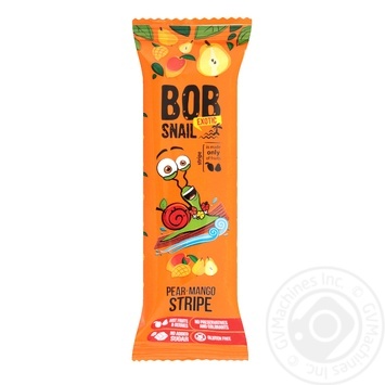 Цукерки Bob Snail грушево-манговий страйп 14г купити, ціни на МегаМаркет - фото 1