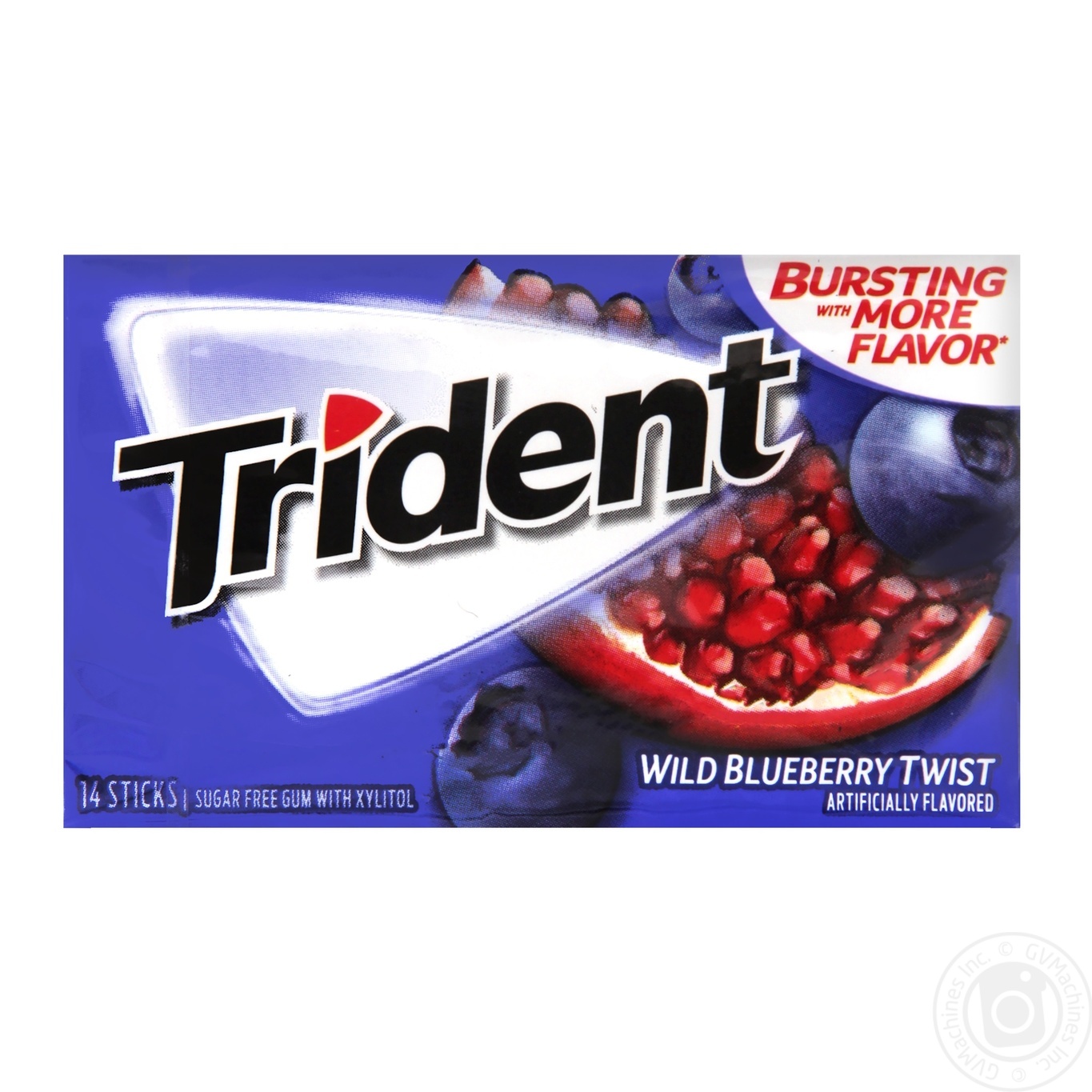 

Жевательная резинка Trident голубика 26,6г 14шт