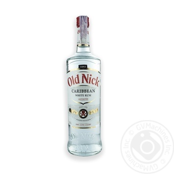 rum old nick white 37.5% 1000ml glass bottle