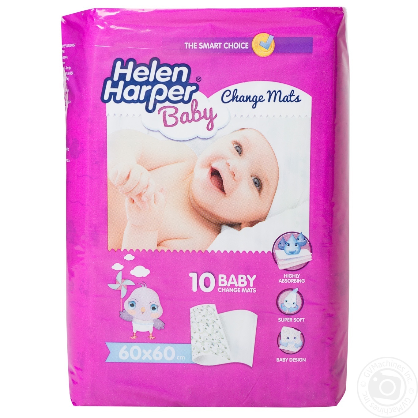 

Пелюшки Helen Harper Baby Bed Mats 60*60см 10шт х6