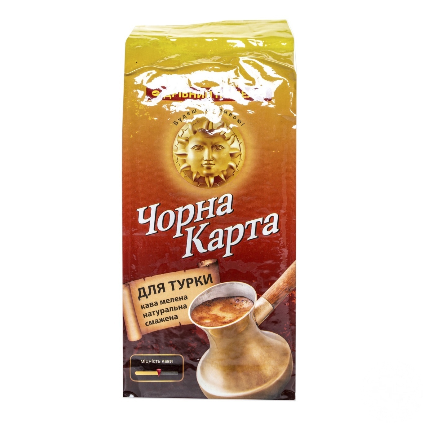 

Кофе Чорна Карта Для турки молотый 250г