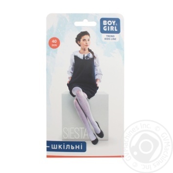 Boy & Girl Siesta School Children's Tights 40 Den Black s.116-122 - buy, prices for  - photo 1