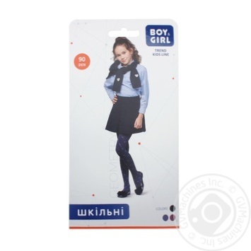 Boy&Girl Geometry Children's Tights 90den s.152-158 Black - buy, prices for - photo 1