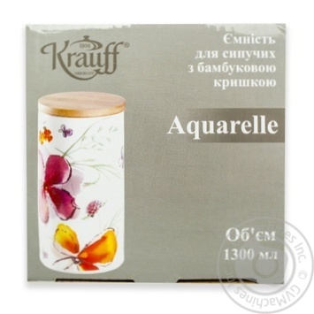 Ємність Krauff Aquarell для сипучих 20см 1,3л - купити, ціни на ULTRAMARKET - фото 2