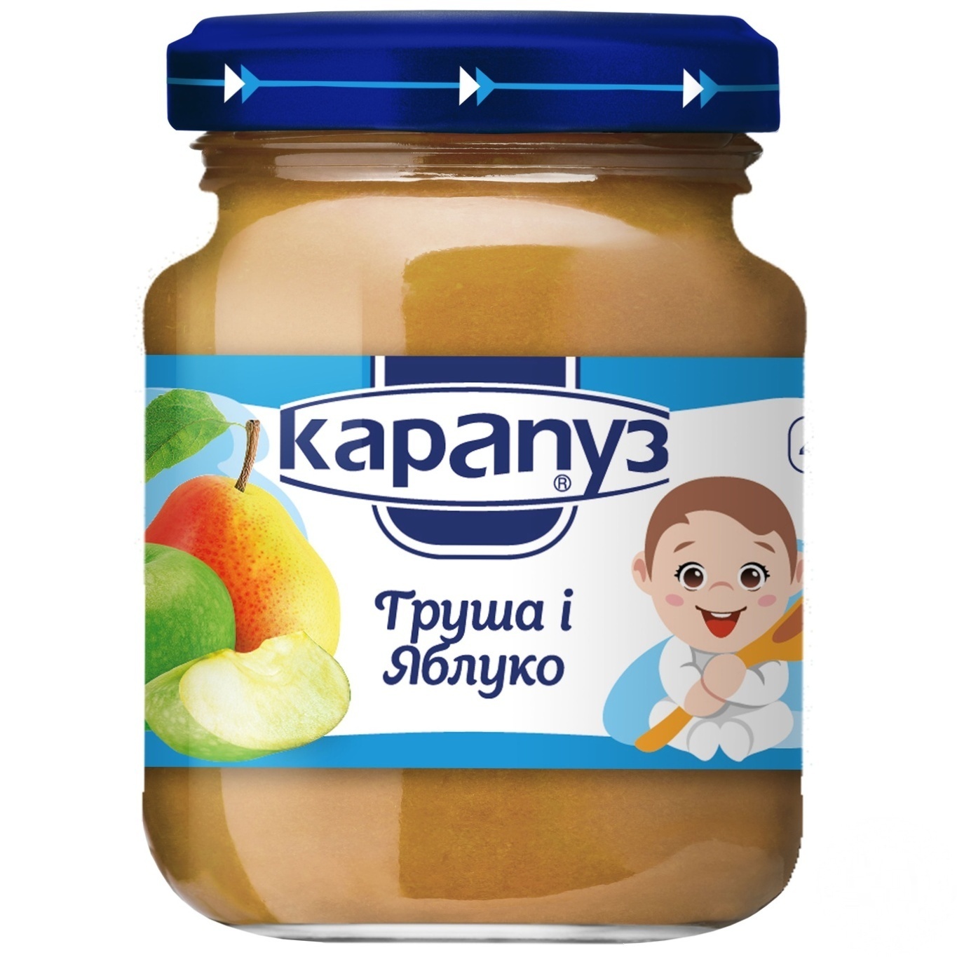 

Пюре Карапуз груша и яблоко 125г