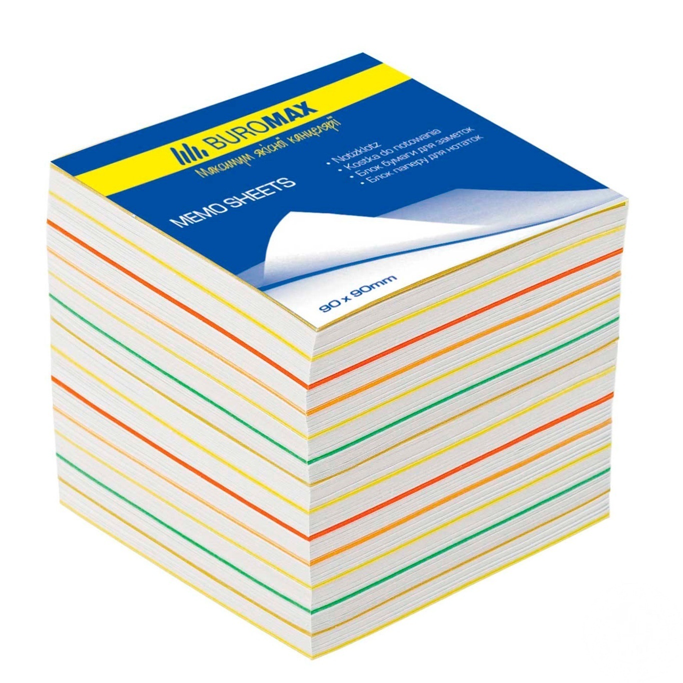 

Блок бумаги Buromax для заметок 90Х90Х70мм