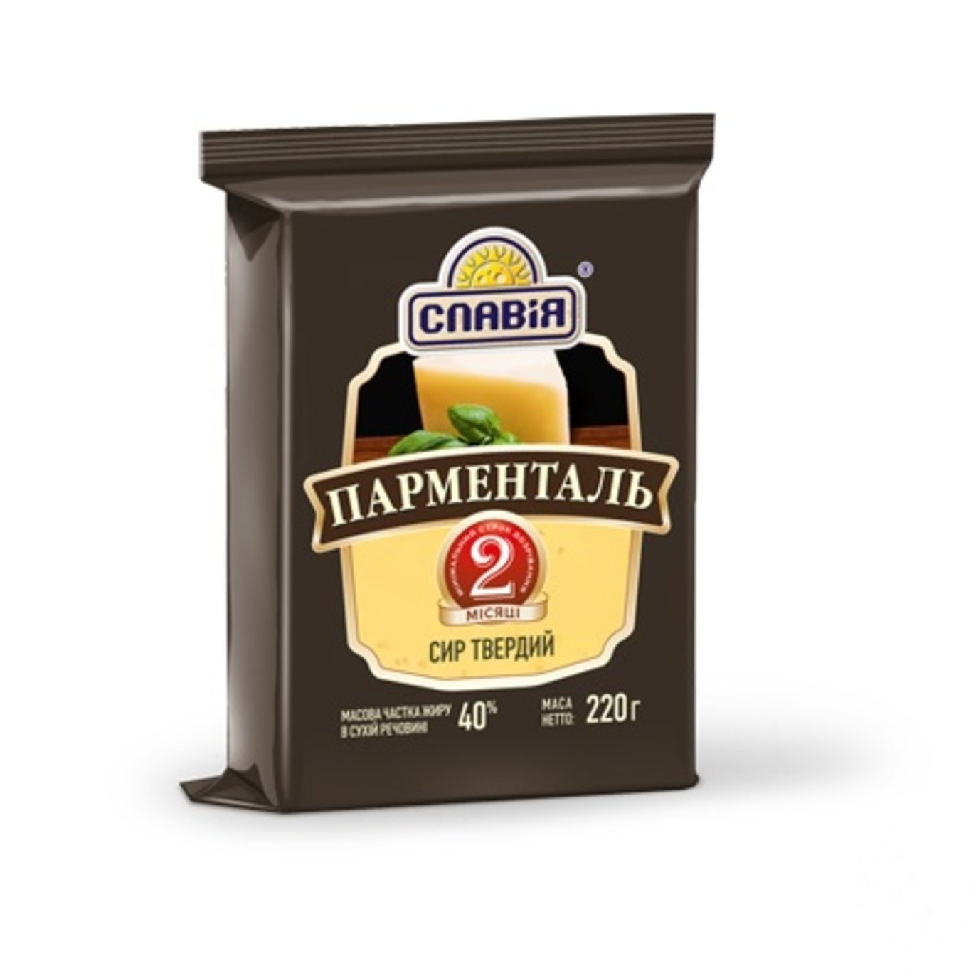 

Сыр Славия Парменталь твердый срок созревания 2 месяца 40% 220г