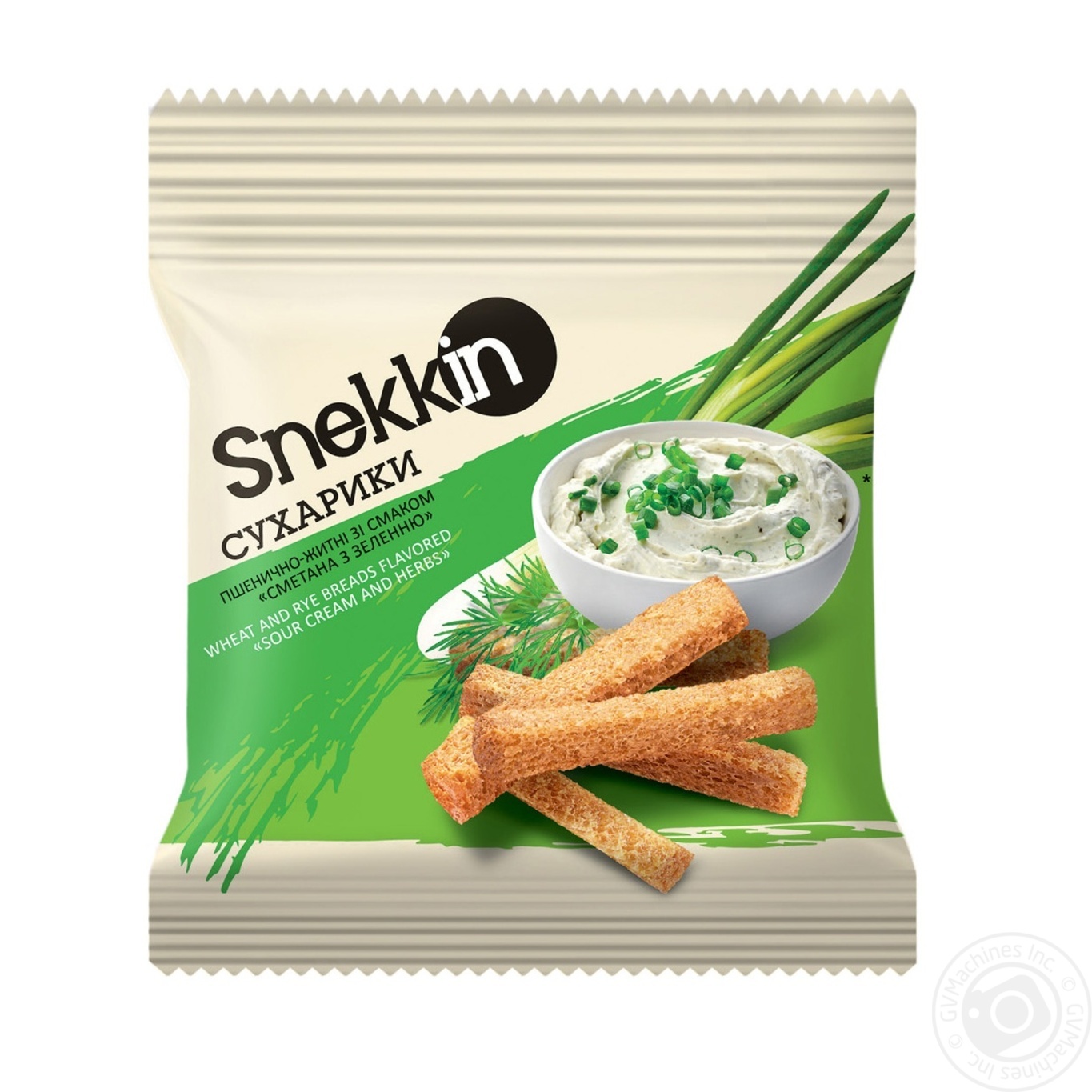 

Сухарики Snekkin пшенично-ржаные со вкусом сметана с зеленью 35г