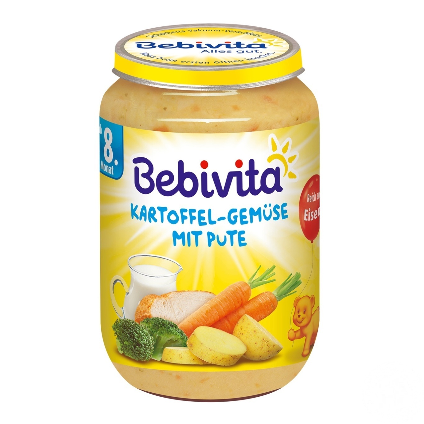 

Пюре Bebivita Картофель и овощи с индейкой 220г