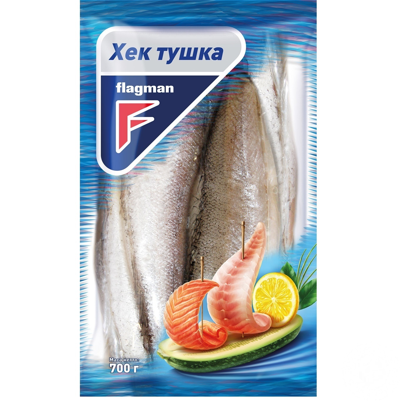 

Хек тушка Flagman свежемороженый