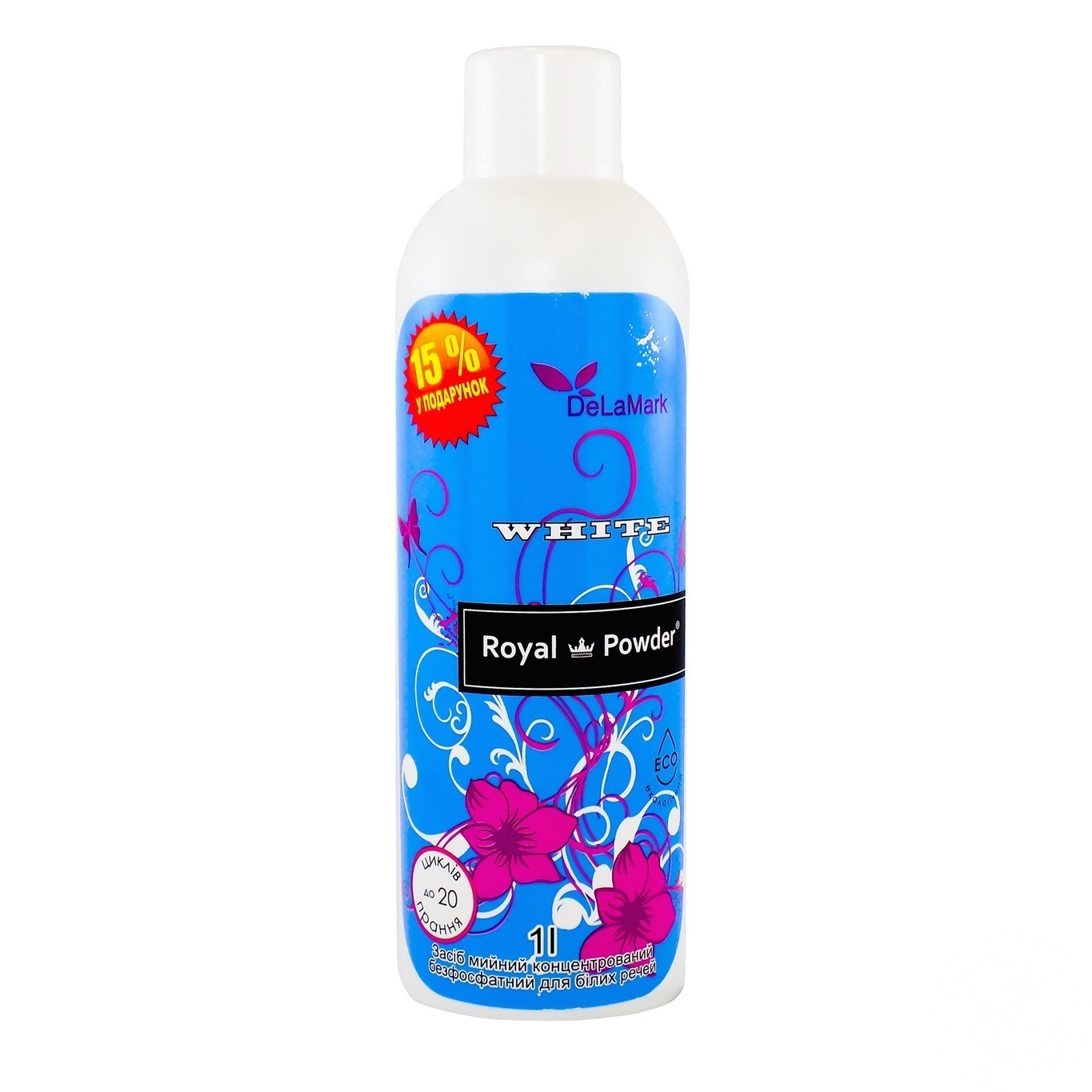 

Гель для стирки DeLaMark Royal Powder White 1л
