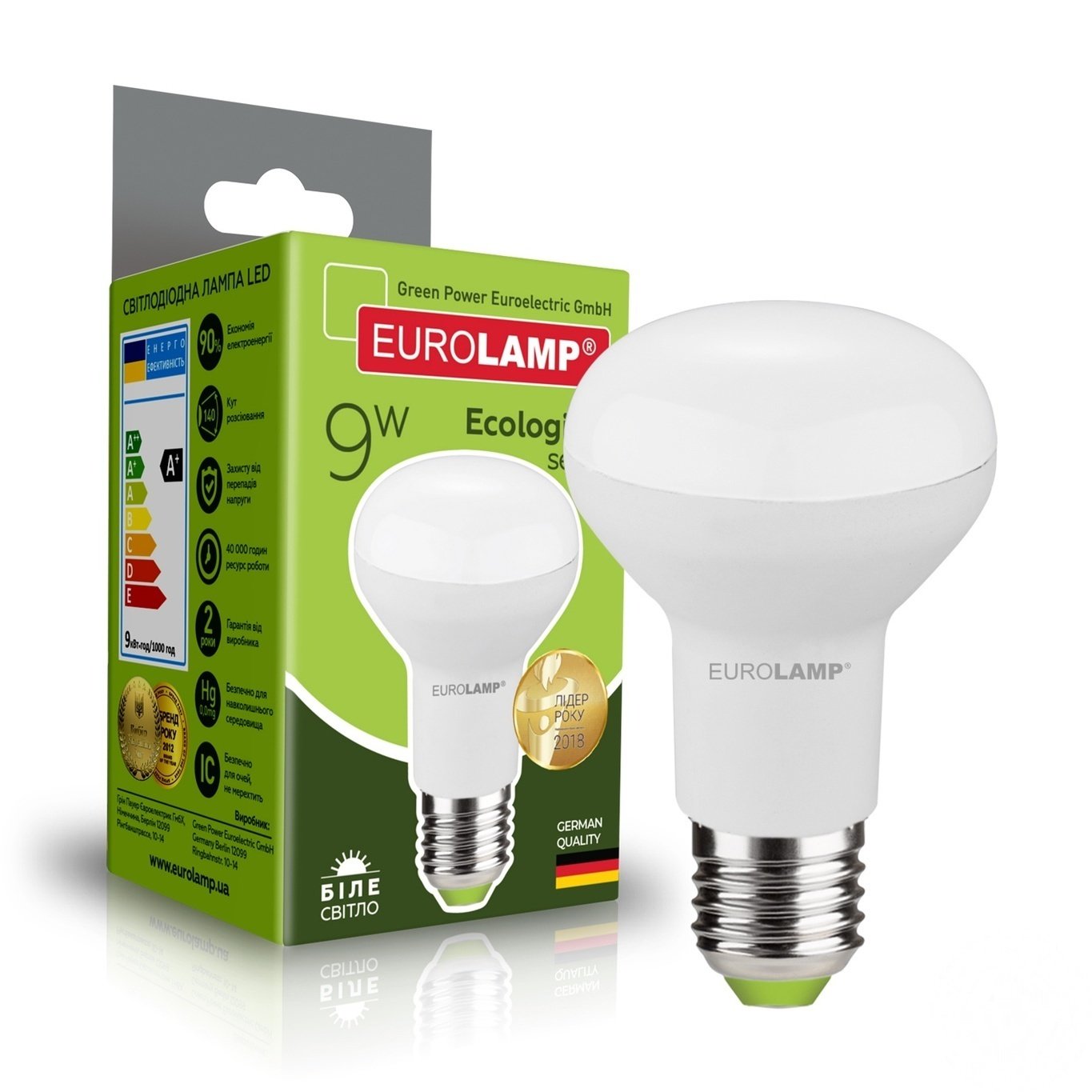 

Лампа Eurolamp ЕКО серия "D" R63 9W E27 4000K