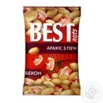 Арахис Best nuts из печи жареный соленый со вкусом бекона 80г