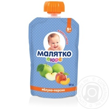 Пюре Малятко яблуко-персик 90г