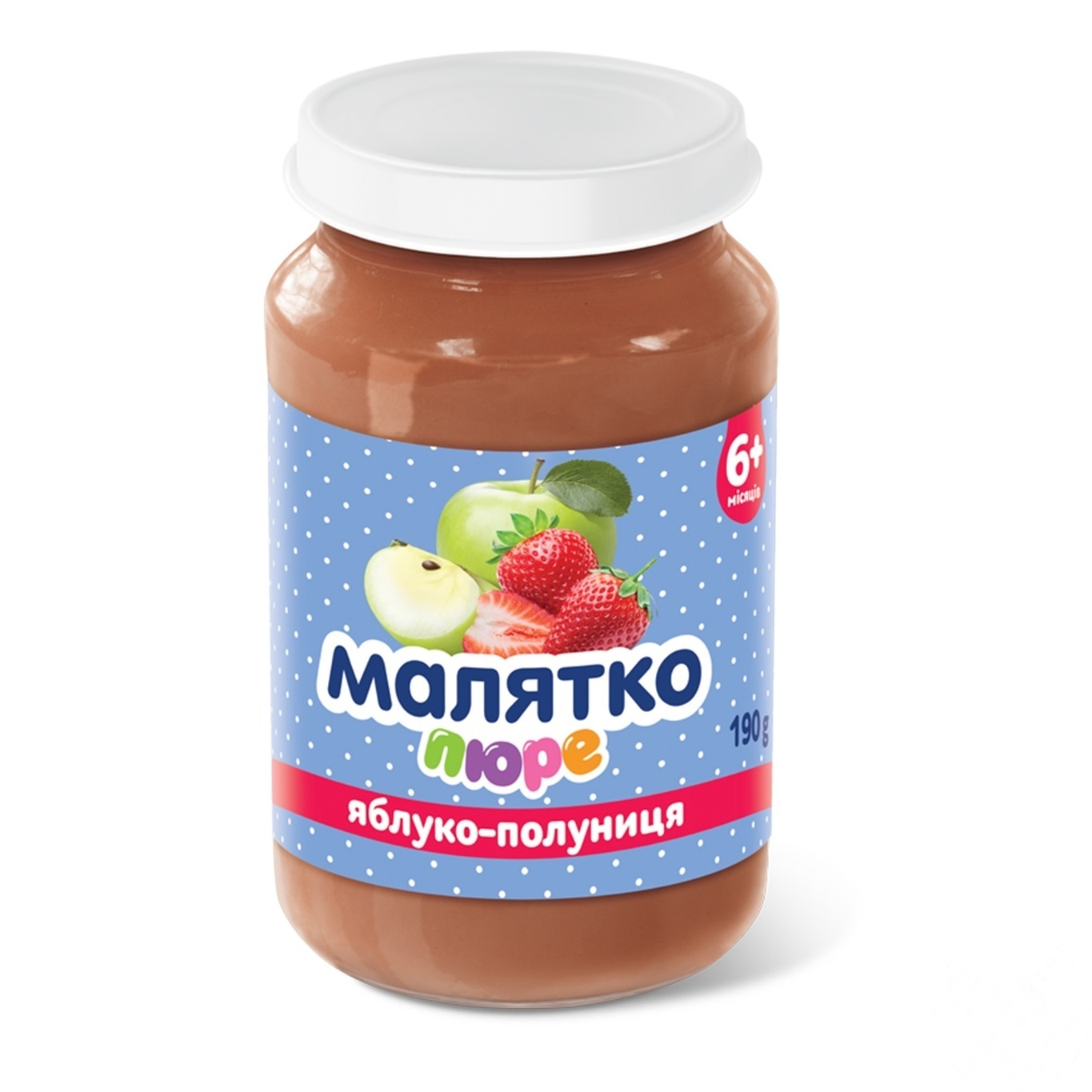 

Пюре Малятко яблоко-клубника 190г