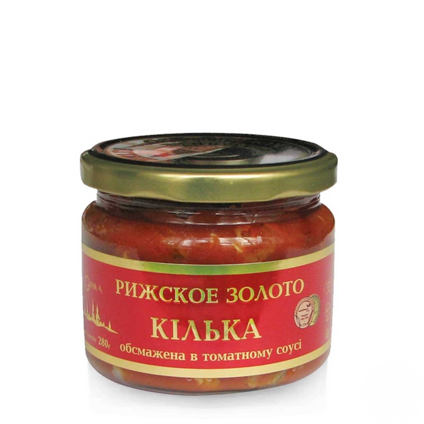 

Килька Riga Gold обжаренная в томатном соусе 280г