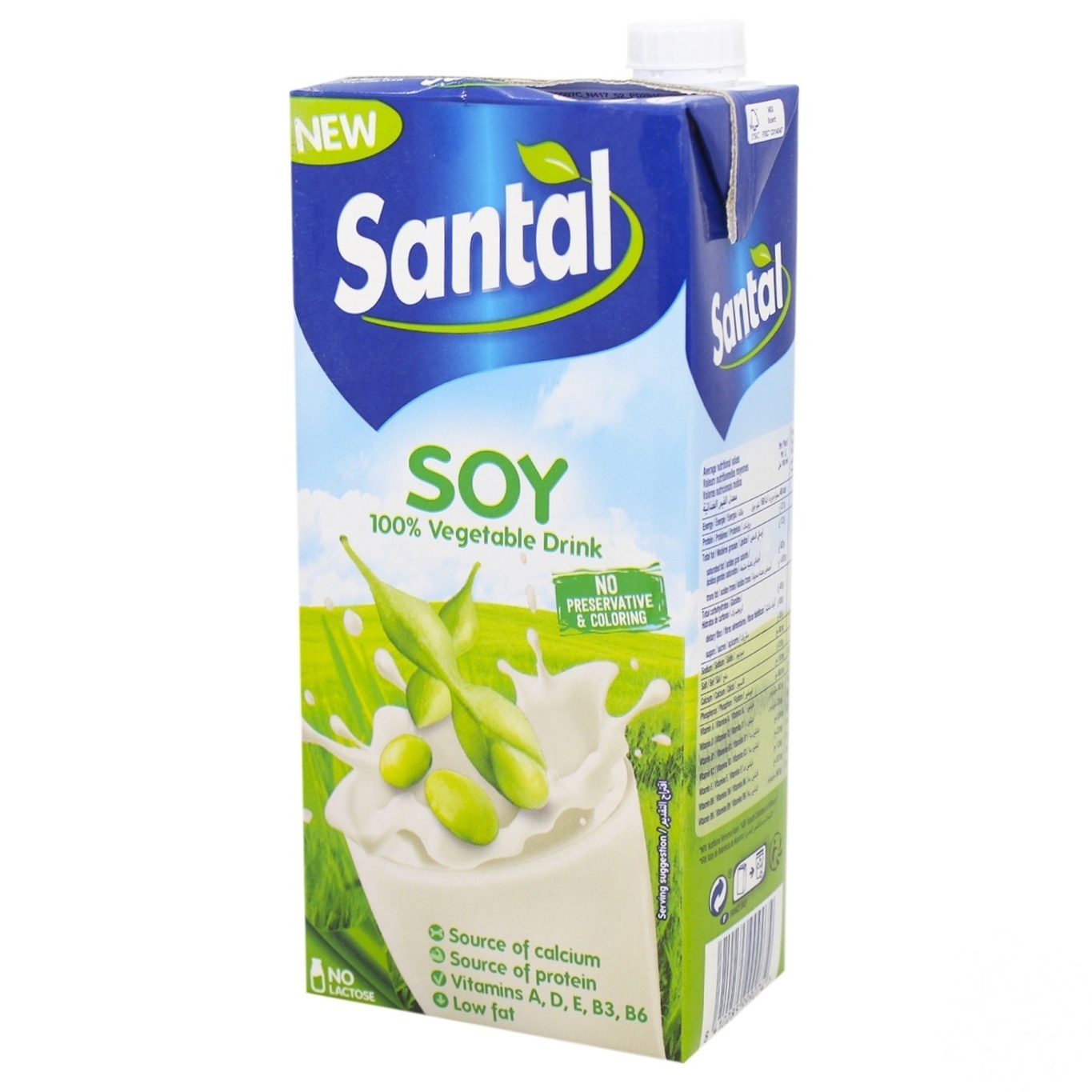 

Напиток Santal Soy ультрапастеризованный 1,2% 1л