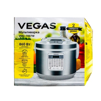 Мультиварка Vegas VMC-7007W 860Вт