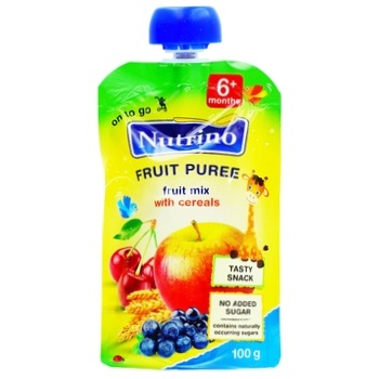 Nutrino Fruit Mix Puree with Cereals for Children from 6 Months 100g