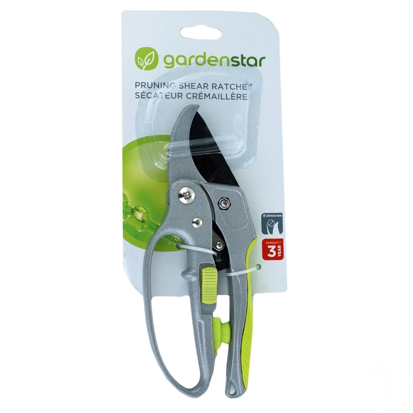 

Секатор Garden Star на пружине с алюминиевой ручкой 20см