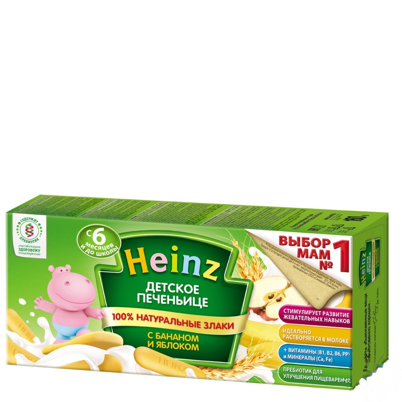 

Печенье детское Heinz с бананом и яблоком 160г