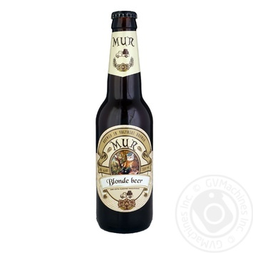 Mur Blonde wheat unfiltred beer 4.9% 0.35l - buy, prices for Auchan - photo 1