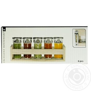 Excellent Houseware Set for Spices 90ml 6pcs + Stand - buy, prices for Auchan - photo 1