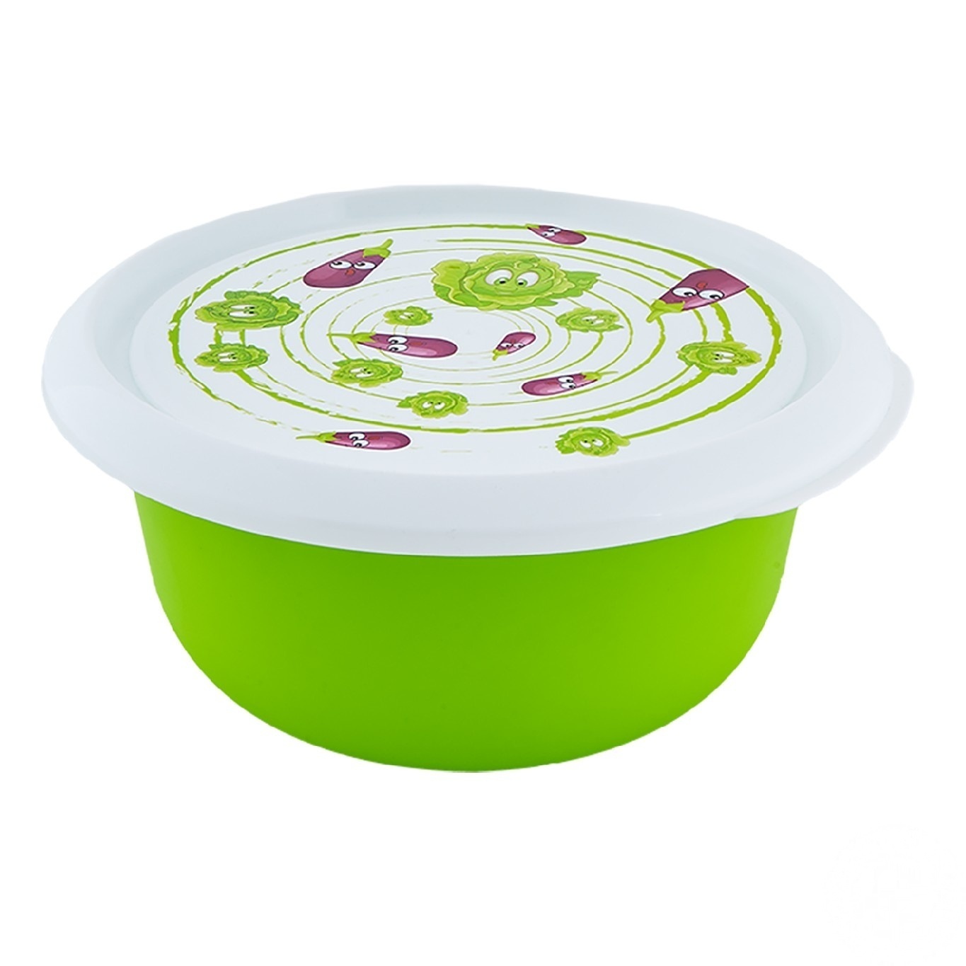 

Миска с крышкой с декором 3,75л