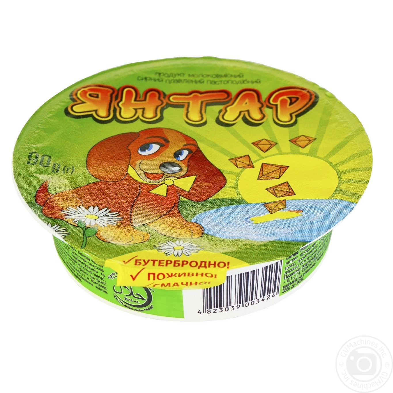 

Продукт сырный Янтарь плавленый пастообразный 90г