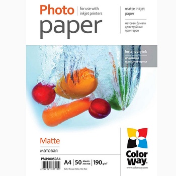 Colorway photo paper opaque A4 PM190-50 - buy, prices for Auchan - photo 1