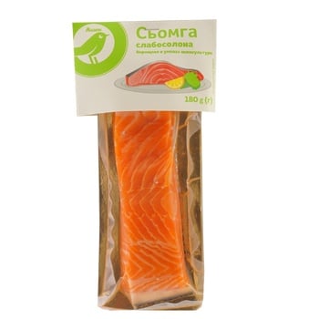 Auchan Lightly Salted Salmon Fillet Piece 180g - buy, prices for Auchan - photo 2