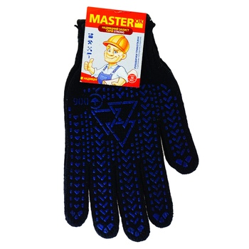 MasterОК Knitted Black Mittens 10s M/L - buy, prices for - photo 1