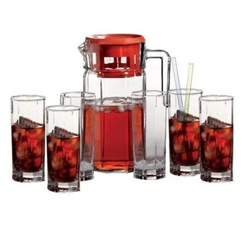 Pasabahce Kosem Jug + 6 Glasses Set 265ml - buy, prices for Auchan - photo 1